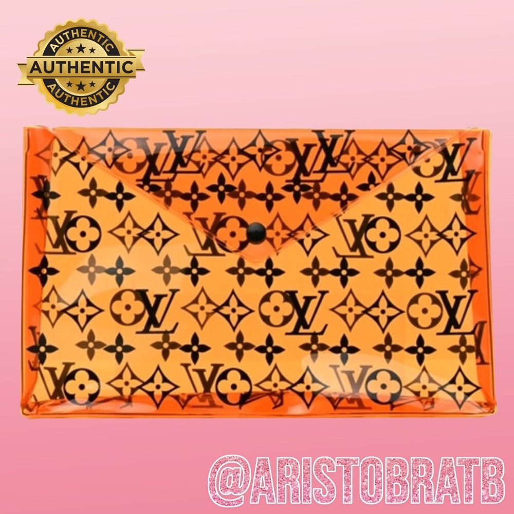 *RARE** Louis Vuitton Pouch for swim suite storage Monogram Embossed PVC